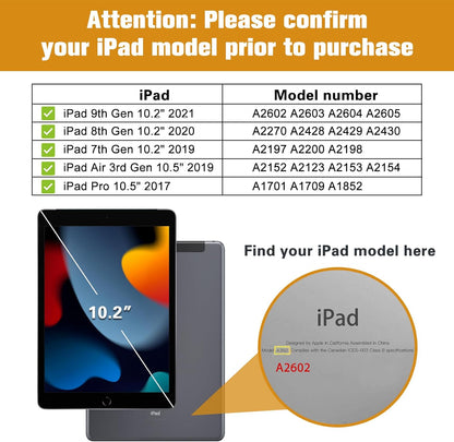 Kids Case for Ipad 9Th Generation/Ipad 8/Ipad 7, Ipad 10.2 Case 2021 2020 2019/Ipad Air 10.5/Ipad Pro 10.5 Kids Case, Shockproof Lightweight Case with Convertible Handle Stand-Blue